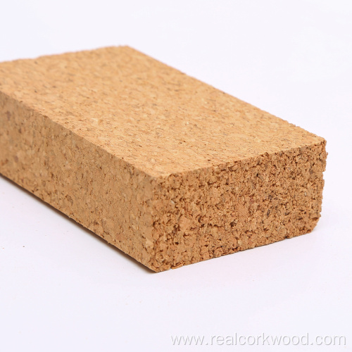 Natural high density wholesale customized cork yoga block